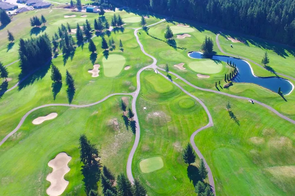 Golf course on Shuswap Lake near Blind Bay
