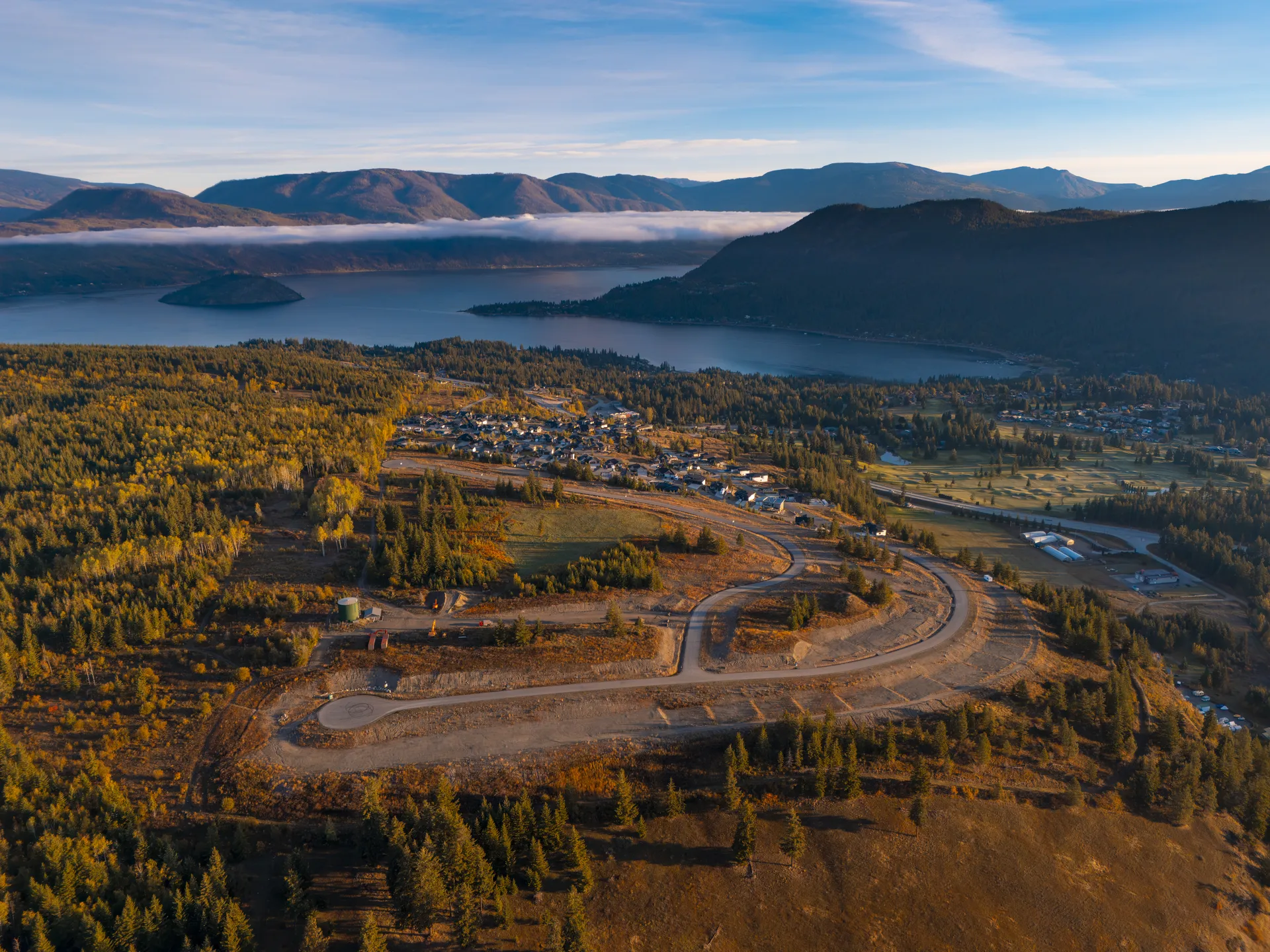 Best places in BC for a summer home: Shuswap Lake from above the south rim lots at The Highlands at Blind Bay