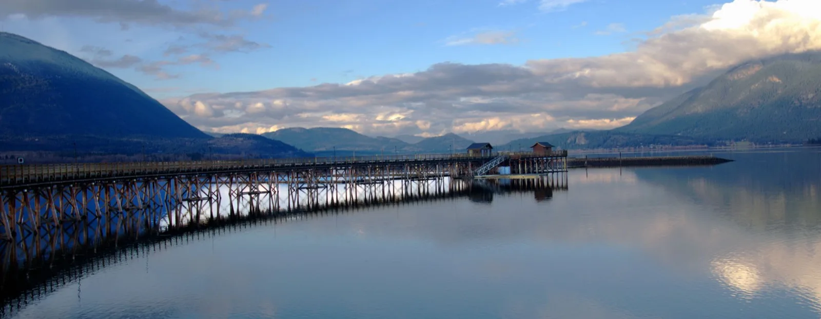 The Salmon Arm Wharf on Shuswap Lake, BC